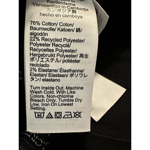 NWT J Crew Factory Women‎ Mid Rise Flare Crop Jeans 25 Signature Stretch Black - Picture 14 of 14